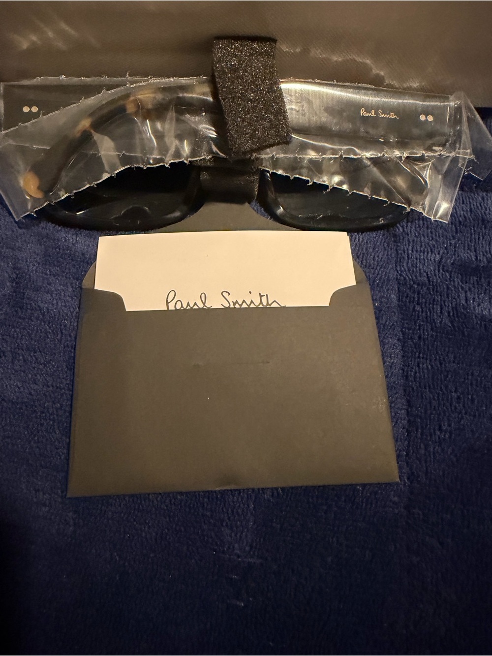 Paul Smith Black Sunglasses with Subtle Gold Accents